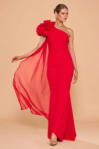 Catherine Ferraro Henrietta Gown in Red