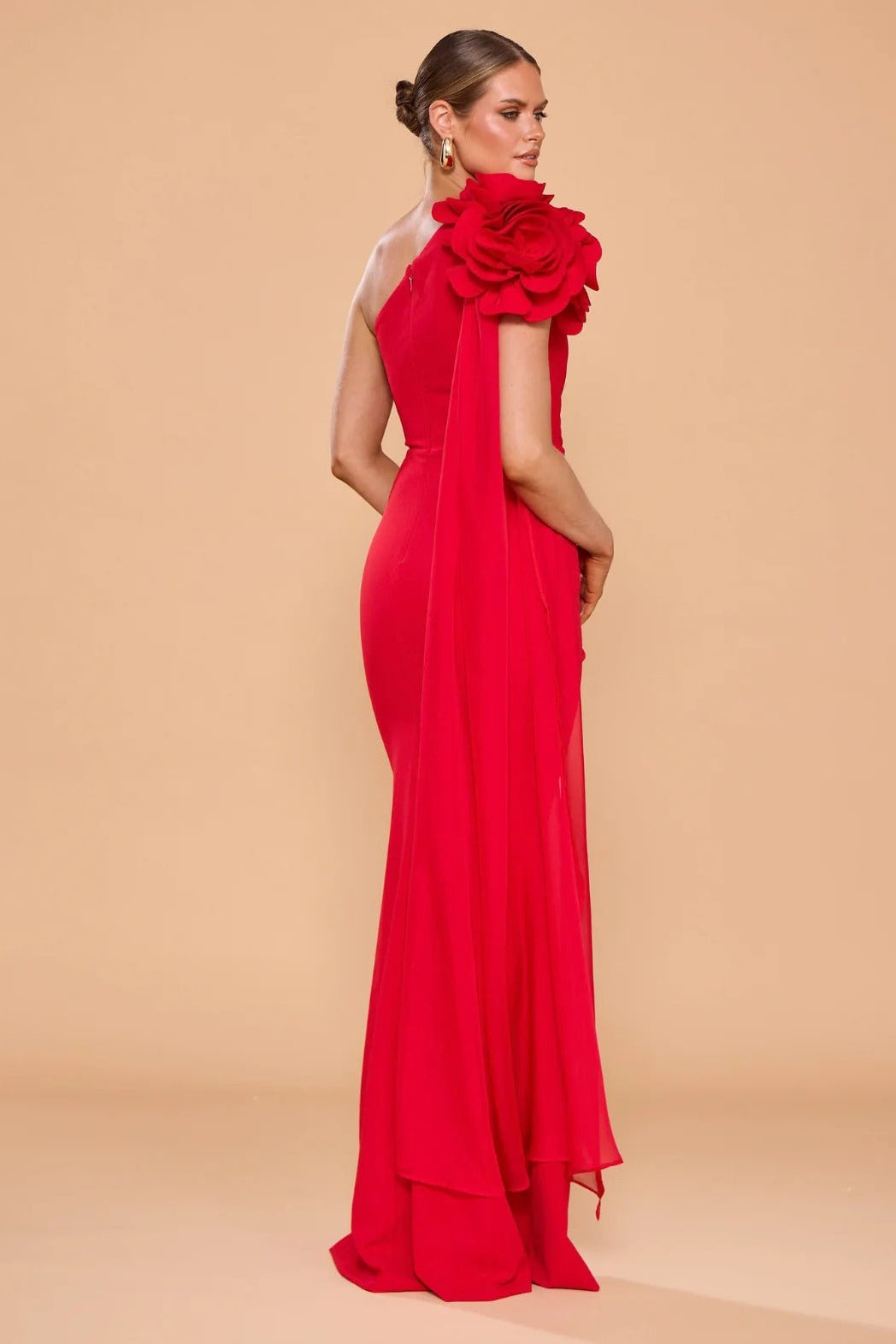 Catherine Ferraro Henrietta Gown in Red