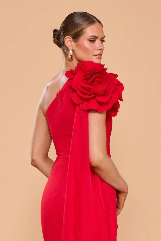 Catherine Ferraro Henrietta Gown in Red