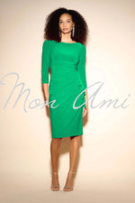 Signature by Joseph Ribkoff Dress in True Emerald 233703