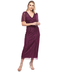 Jesse Harper Beaded Gown in Mulberry JH0525