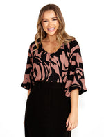 Sass Joelle Boho Top in Abstract