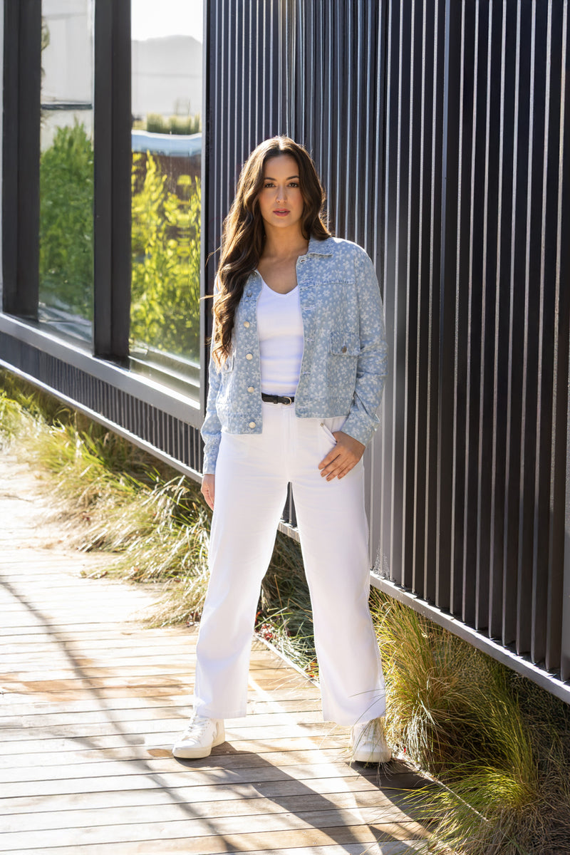 Knewe Marlow Jean in White Denim