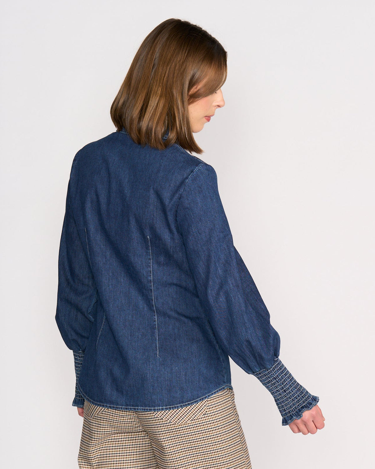 Knewe Ford Shirt in Dark Blue Denim