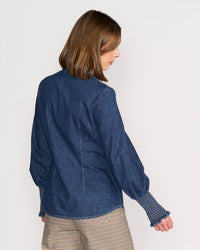 Knewe Ford Shirt in Dark Blue Denim