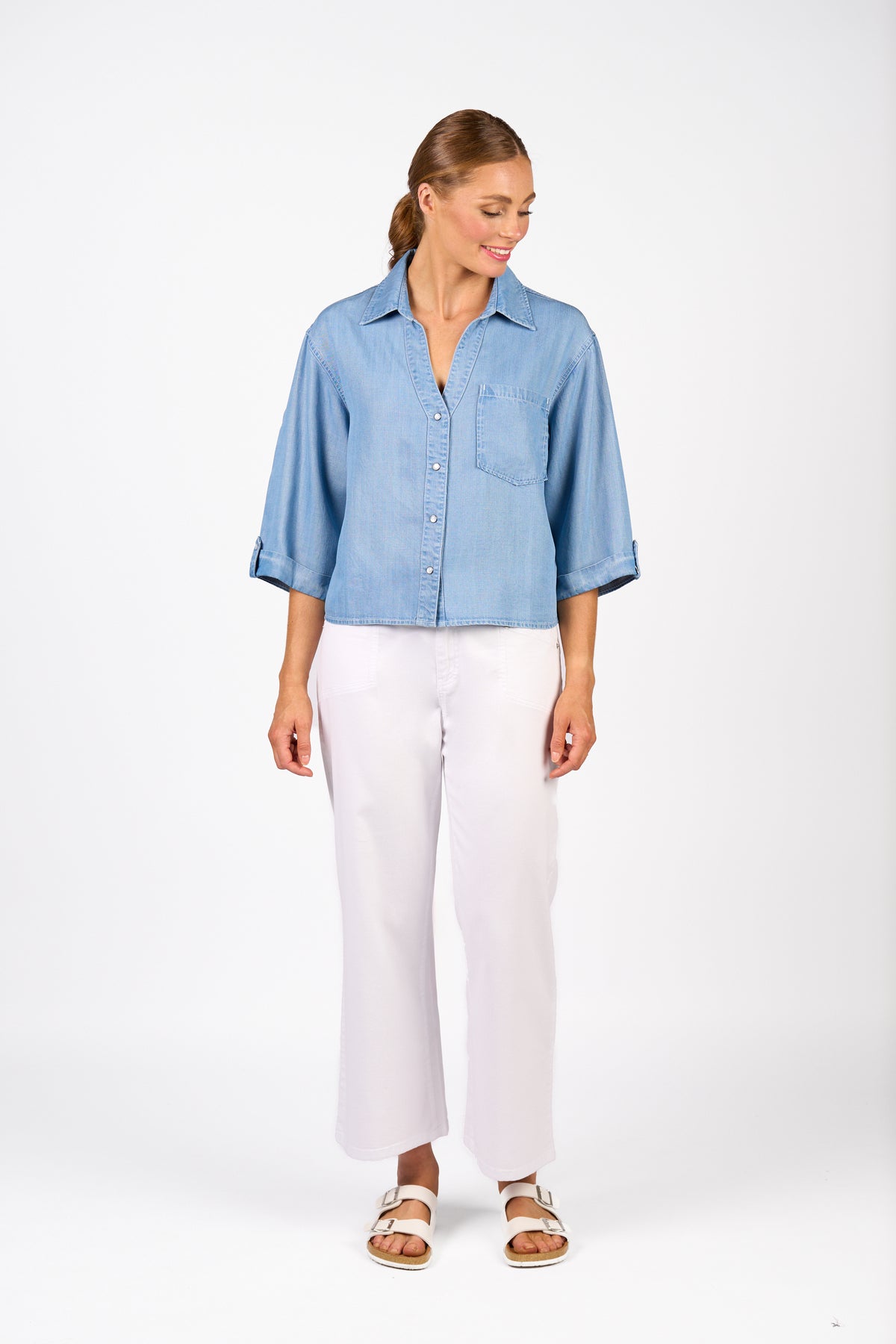 Knewe Marlow Jean in White Denim
