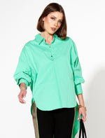 Fate & Becker Landline Oversized Shirt in Mint