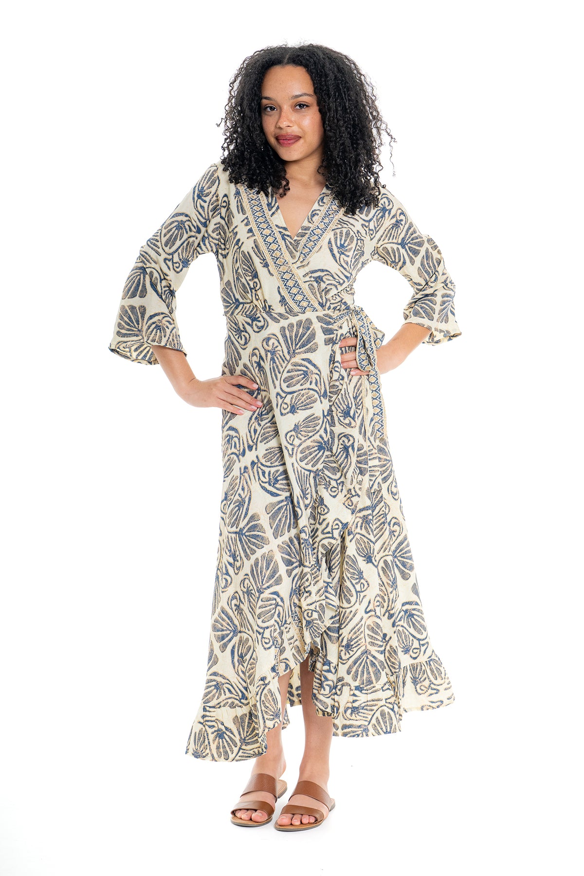 Cienna LAPIS Wrap Dress