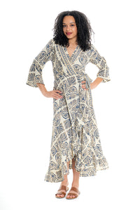 Cienna LAPIS Wrap Dress