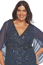 Layla Jones Sequin Gown in Midnight LJ0550