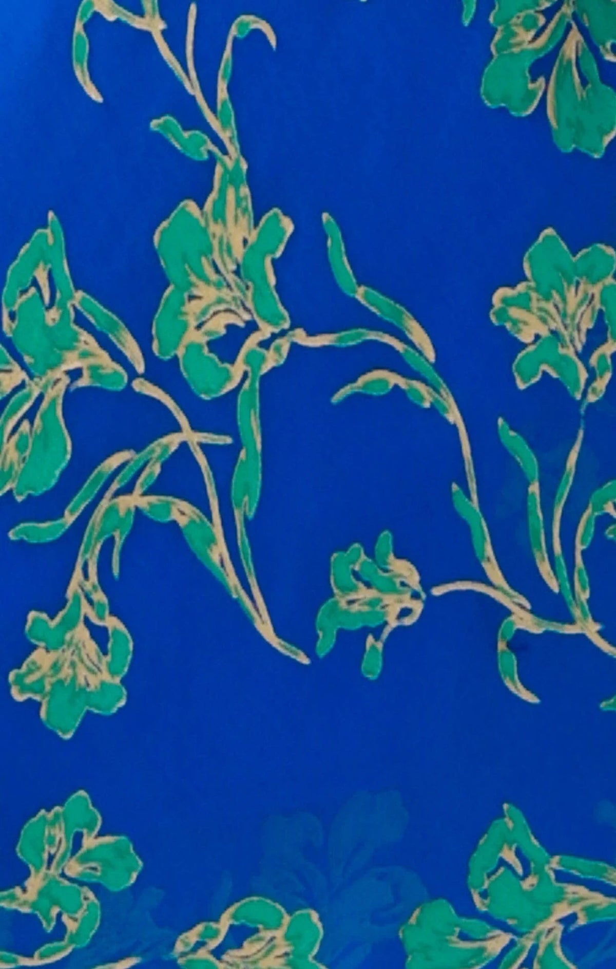 Sacha Drake WATER LILY Wrap Dress in Cobalt Jade Floral