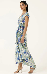 Sacha Drake MARIETTE Wrap Dress in Blue Iris
