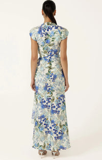 Sacha Drake MARIETTE Wrap Dress in Blue Iris
