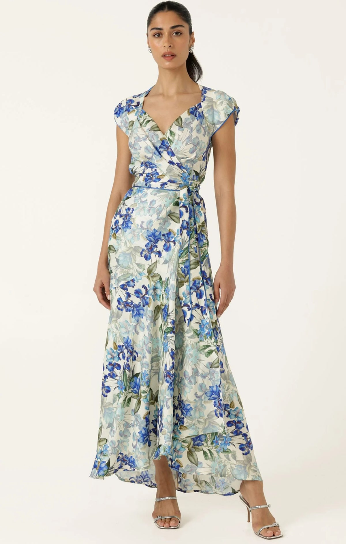 Sacha Drake MARIETTE Wrap Dress in Blue Iris