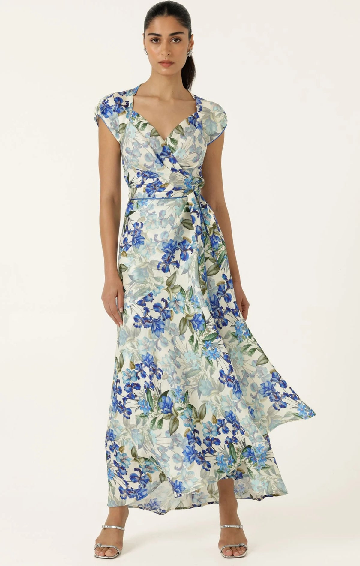 Sacha Drake MARIETTE Wrap Dress in Blue Iris