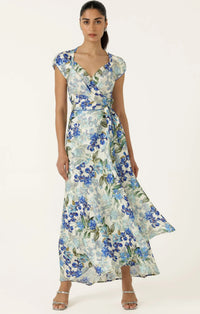 Sacha Drake MARIETTE Wrap Dress in Blue Iris