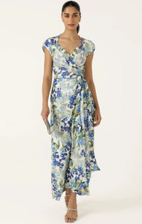 Sacha Drake MARIETTE Wrap Dress in Blue Iris
