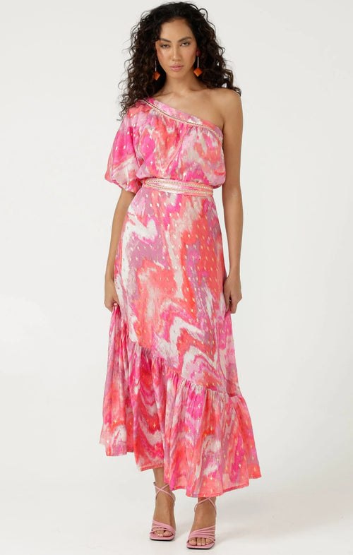 Sacha Drake NAXOS Dress in Pink Gold