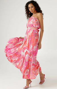 Sacha Drake NAXOS Dress in Pink Gold