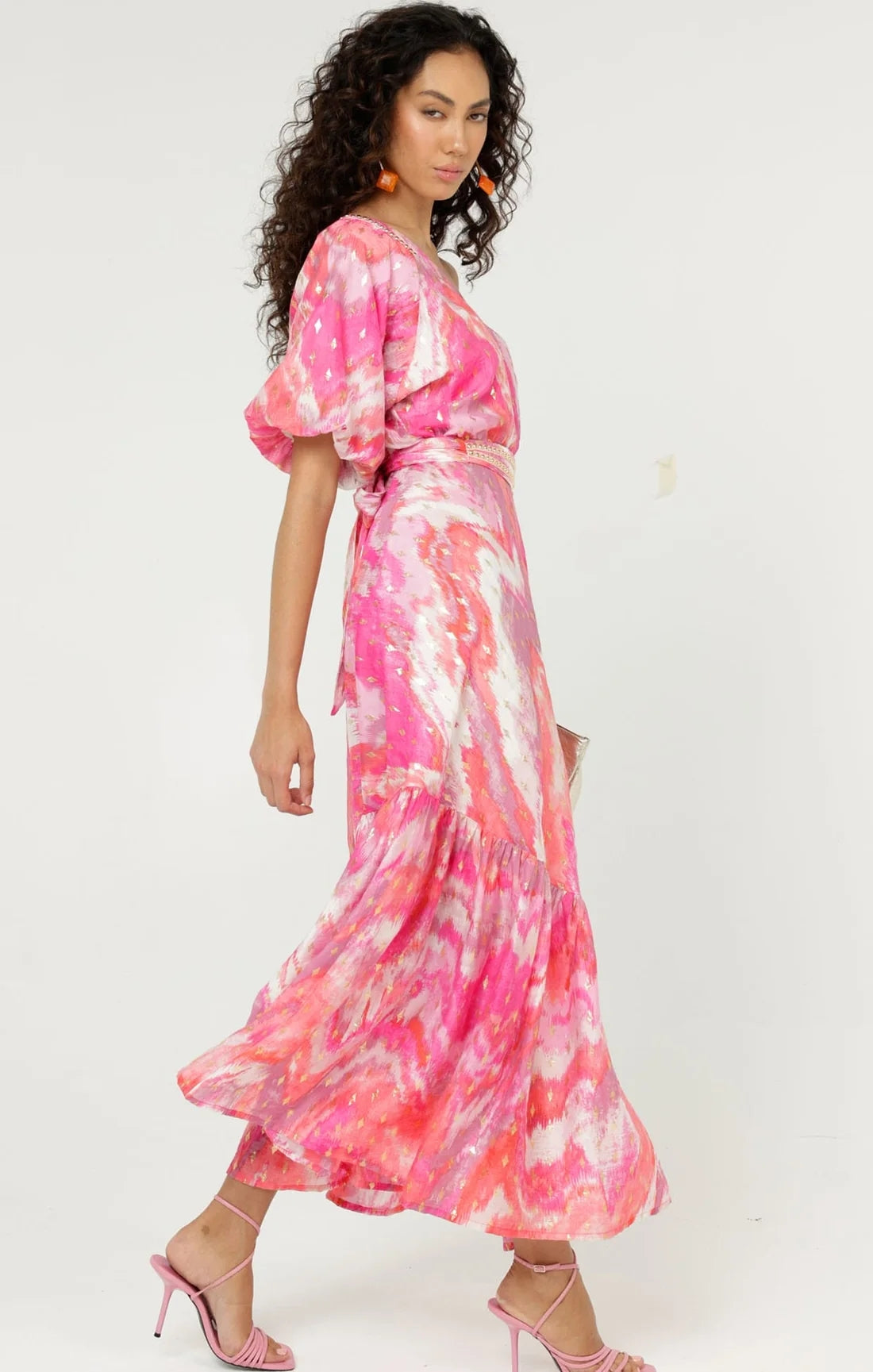 Sacha Drake NAXOS Dress in Pink Gold