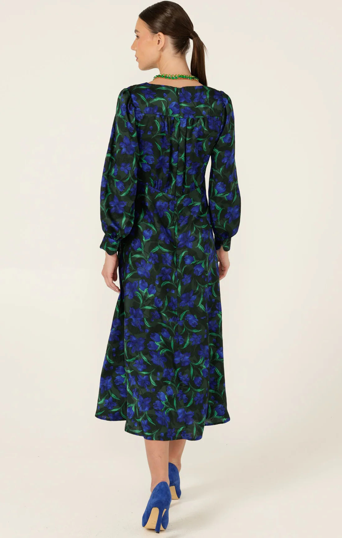 Sacha Drake OPHELIA Midi Dress in Forest Floral