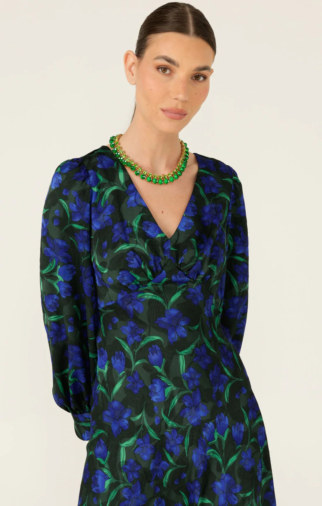 Sacha Drake OPHELIA Midi Dress in Forest Floral