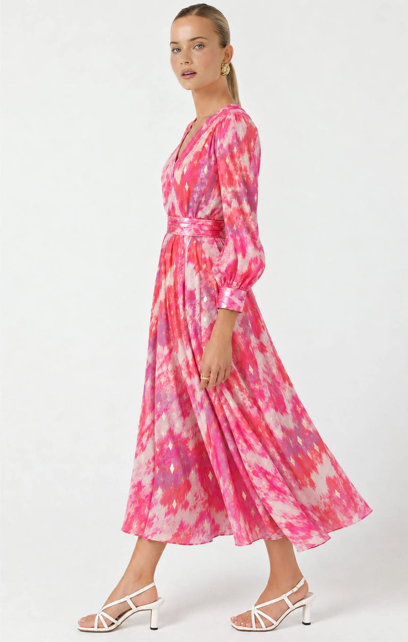 Sacha Drake PHILOMENA Dress in Pink Gold