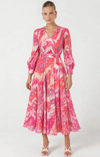 Sacha Drake PHILOMENA Dress in Pink Gold