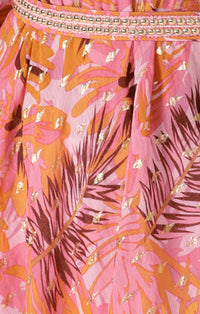 Sacha Drake SANGRIA SPLASH Dress in Pink Orange Topical