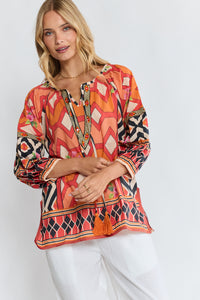 Lula Life BELLA VISTA Top in Tangerine