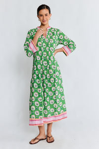 Lula Life BETH Midi Dress in Fern