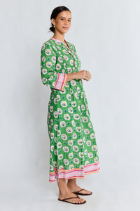 Lula Life BETH Midi Dress in Fern
