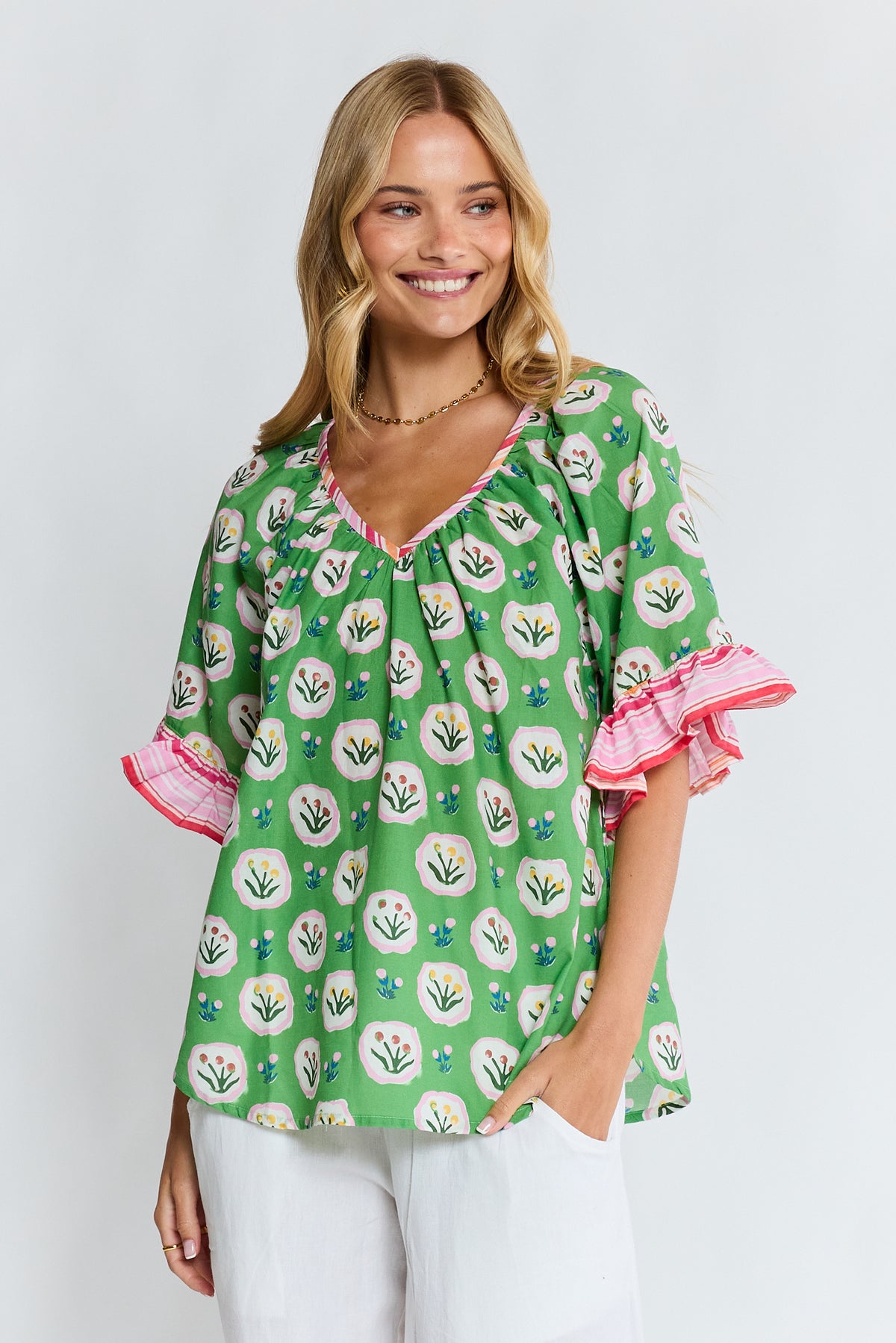 Lula Life BETH Top in Fern