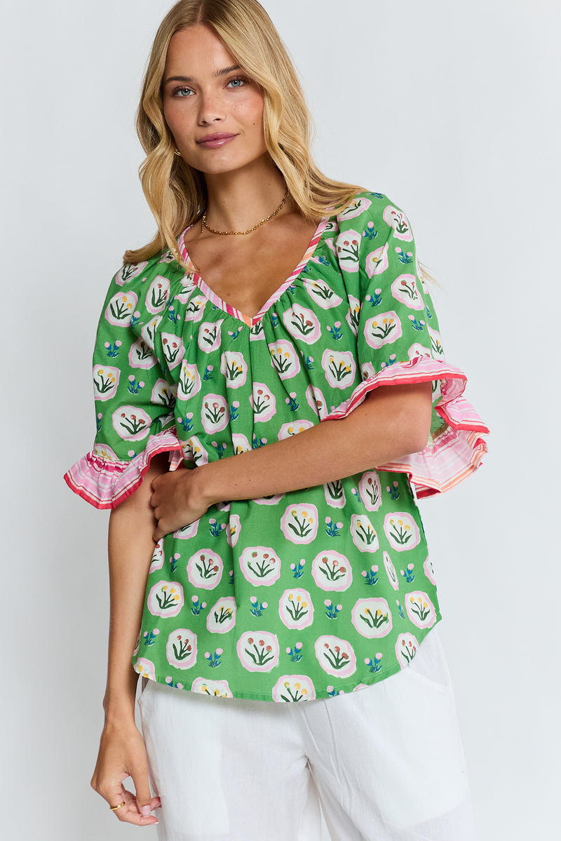 Lula Life BETH Top in Fern