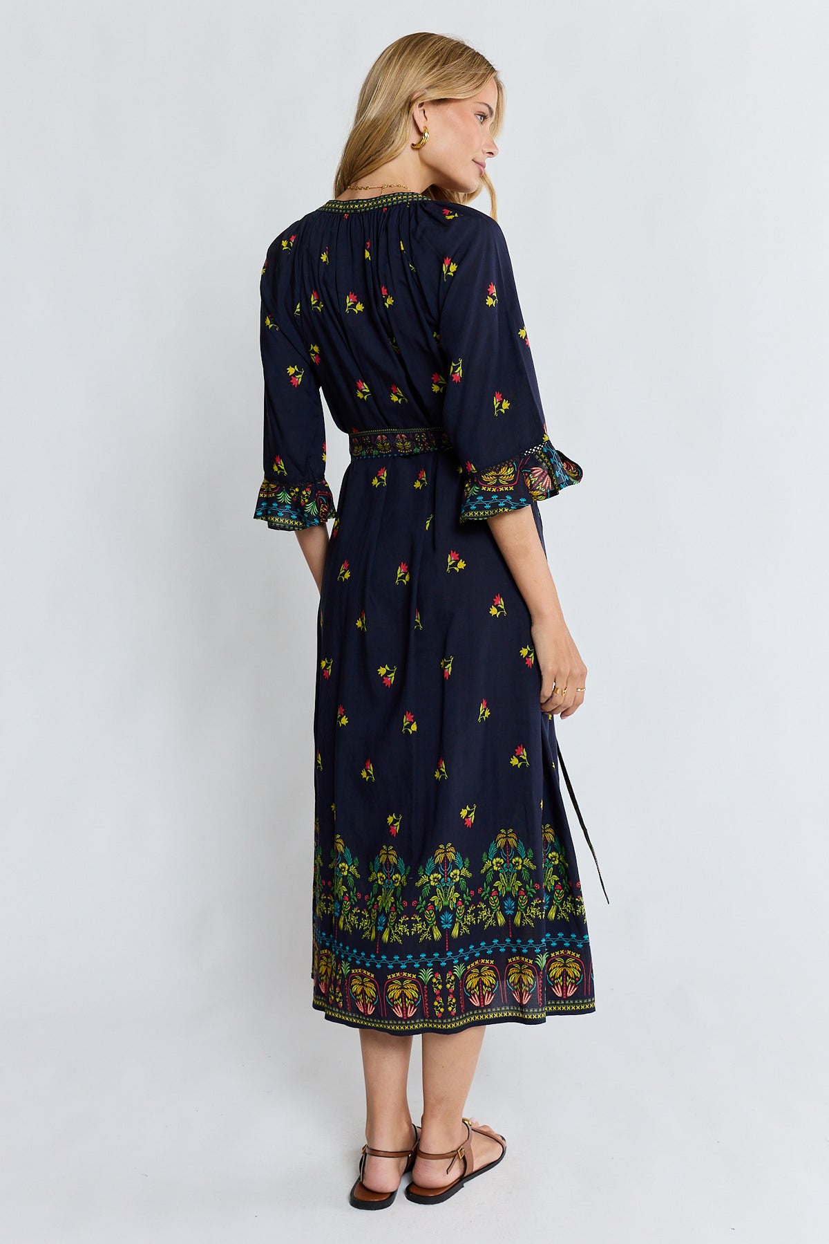 Lula Life EMMA Midi Dress in Ebony