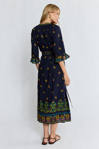 Lula Life EMMA Midi Dress in Ebony
