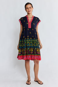 Lula Life EMMA Tier Dress in Ebony