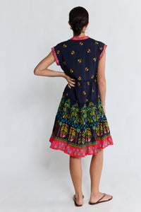 Lula Life EMMA Tier Dress in Ebony
