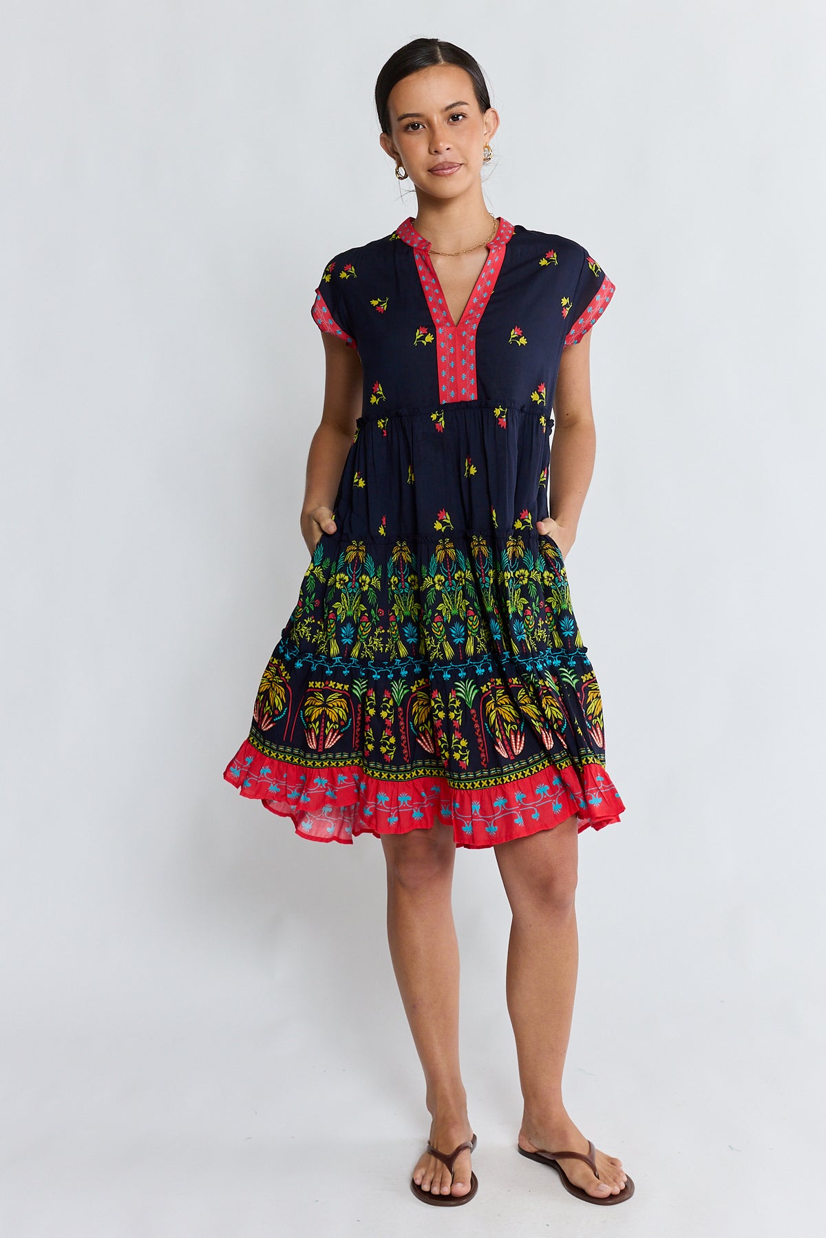 Lula Life EMMA Tier Dress in Ebony