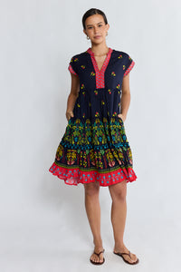 Lula Life EMMA Tier Dress in Ebony
