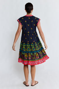 Lula Life EMMA Tier Dress in Ebony