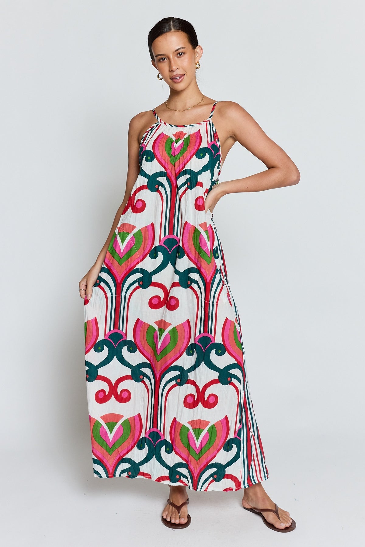 Lula Life SADIE Maxi Dress in Melon