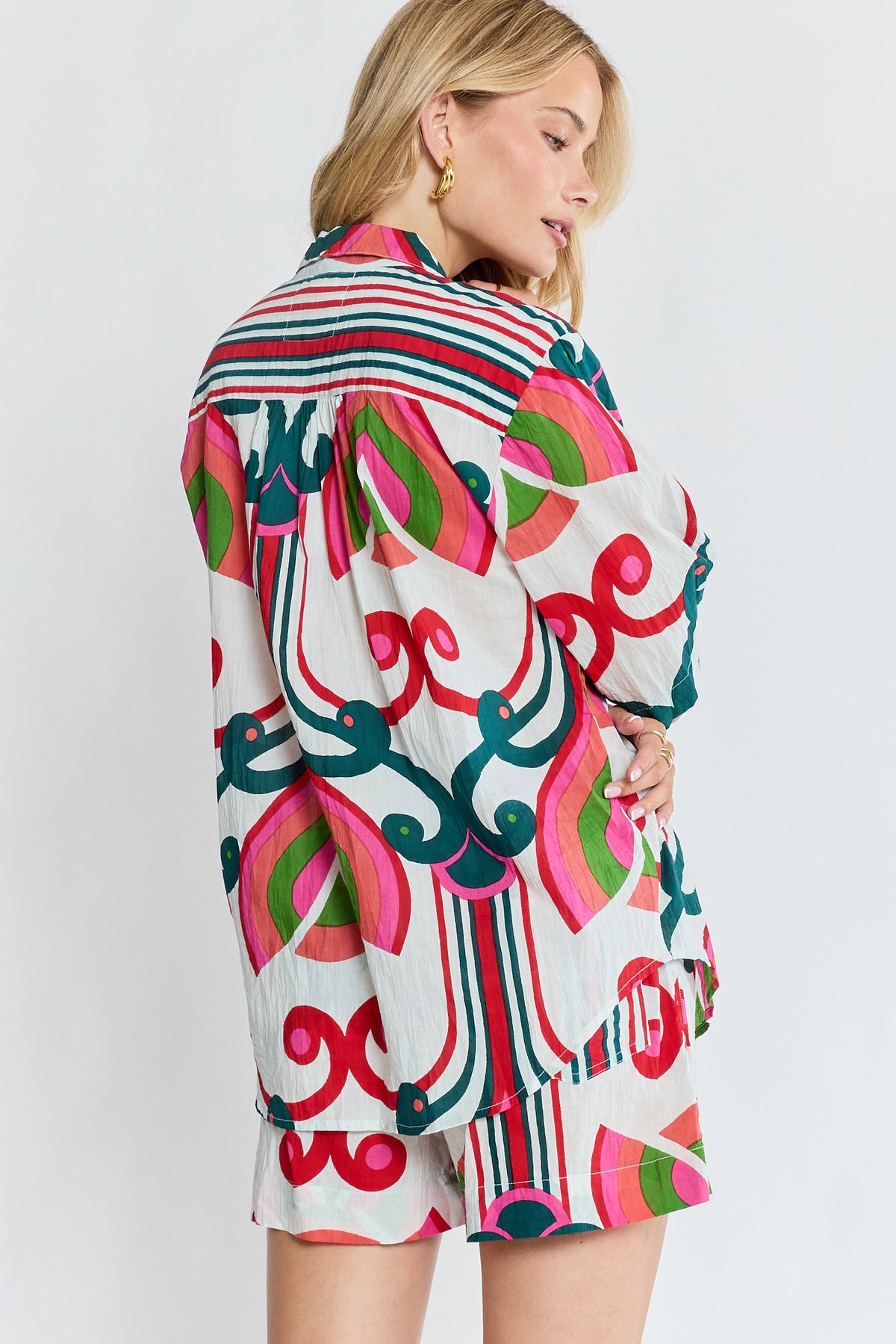 Lula Life SADIE Shirt in Melon