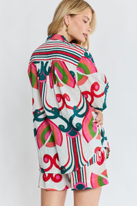 Lula Life SADIE Shirt in Melon