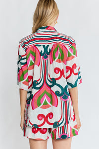 Lula Life SADIE Shirt in Melon