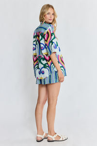 Lula Life SADIE Shirt in Ocean