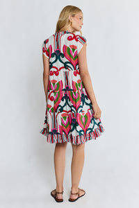 Lula Life SADIE Tier Dress in Melon