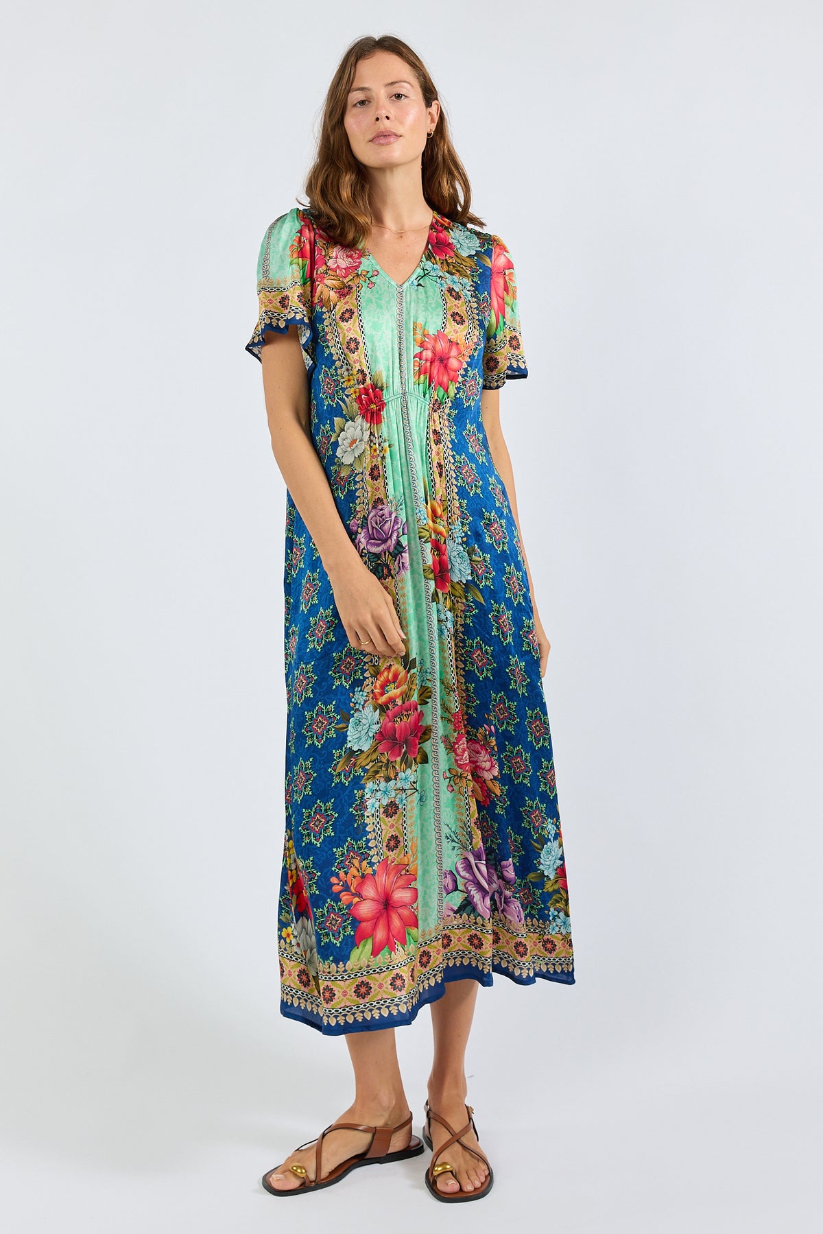 Lula Soul ALCAZAR Midi Dress in Navy