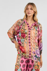 Lula Soul ALCAZAR Top in Fuschia