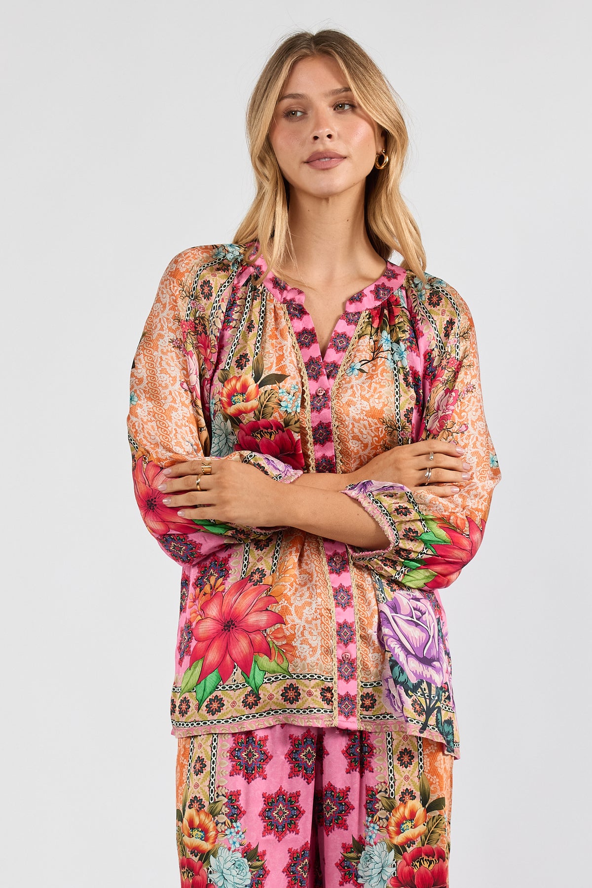 Lula Soul ALCAZAR Top in Fuschia